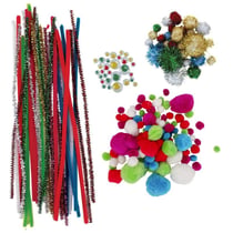 MégaCréa DIY - Pompons et chenilles + accessoires 400 pièces