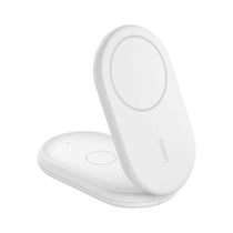Belkin Support de Charge sans Fil Pliable Qi2 15W pour Smartphone / Ecouteurs Blanc