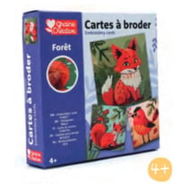 Kit 3 cartes à broder- Foret - Graine Creative - Graine Créative
