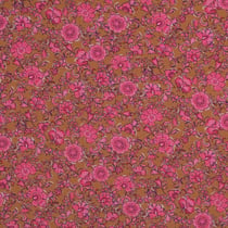 Tissu Viscose stretch Poppy imprimé Fleuris sur fond Ocre