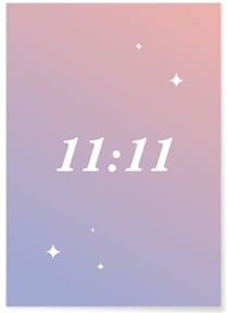 Affiche 11h11 | A3 : 29,7x42cm