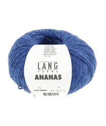 Pelote à tricoter ANANAS – Lang Yarns - Fil durable en lyocell et fibres d’ananas 06 Bleu