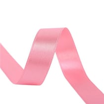 Bobine 25m ruban satin double face Rose bonbon fabriqué en France