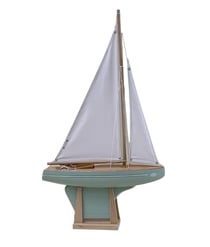 Voilier Le Beajour vert d'eau 40cm - Maison Tirot