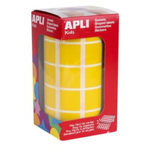 Apli Agipa - Gommettes rouleau Carré 20x20 mm Jaune x 1 770