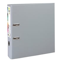 Classeur à levier Prem'Touch intérieur et extérieur en polypropylène - Dos 80mm - A4 maxi - Gris foncé - x 10 - Exacompta