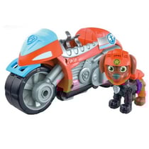 Pat patrouille moto pups : zuma avec sa moto a retrofriction - figurine chien - vehicule de luxe - paw patrol - spin master - 20129831