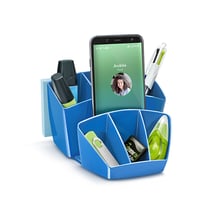 Pot à crayons multi-compartiments Bleu océan - CEP