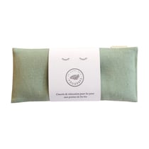 Masque yeux yoga - Lin vert kaki - Le Gang des Fougères