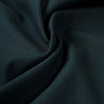 Tissu Coton Sergé uni Bleu pétrole foncé