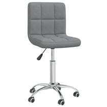 Chaise fauteuil siège pivotante de bureau informatique étude clair tissu gris 02_0024109