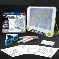 Tablette Graphique 3D Fluorescente Enfant Dessin Puzzle Portative Ocean Version YONIS