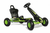 Kart à pédales noir vert Ferbedo GoKart AR 8G - Rolly Toys