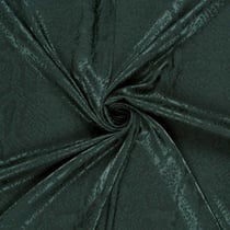 Tissu Jacquard satiné aspect  serpent sur fond Vert foncé