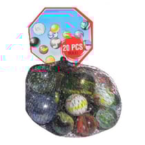 Filet de 20 calots - boulards - lot - jeu de recréation - bille