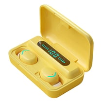 Ecouteurs Bluetooth Avec Réduction De Bruit Et Affichage Digital Innovant Jaune YONIS
