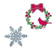 Gabarit de découpe pour machine - Sizzix - Couronne et flocon de neige par Eileen Hull