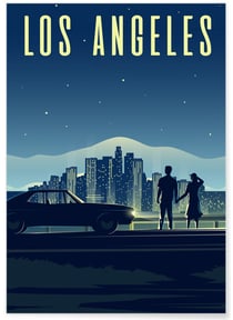Poster Los Angeles | A3 : 29,7x42cm