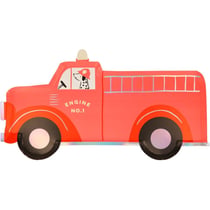8 Assiettes Camion de Pompier