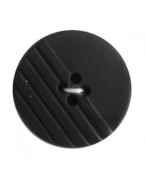 Carte de 2 boutons stylisés noirs 28mm - Distrifil Noir