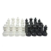 Pièces d'échecs géantes en plastique - Jeu d'échecs géant -