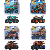Voiture - Monster Trucks - Assortiment 1/64 - Multicolore - 6 roues