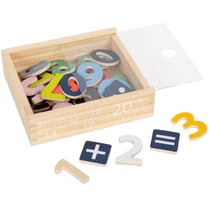 Chiffres magnétiques colorés