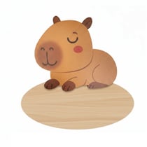 Plaque de porte personnalisable Capybara - Vintiun