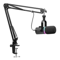 Microphone Dynamique Pour Podcasting Enregistrement Gaming Streaming Noir YONIS