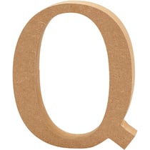 Lettre, Q, H : 13 cm, ép. 2 cm, 1 pièce