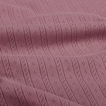 Tissu Jersey Coton ajouré Camille uni Mauve