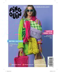 Magazine Pingouin N°8 - Printemps/Eté 2024 : Retro Sixties Multicolore