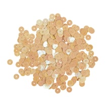 Sequin lisses 6mm Jaune irisé 4000 pièces