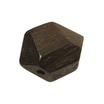 Rayher - Perle en bois Brun foncé Taille diamant 20 x 25 mm
