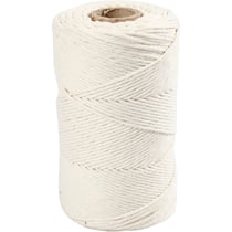 Cordon pour Macramé, L : 198 M, d 2 mm, blanc cassé, 330 gr/ 1 rouleau