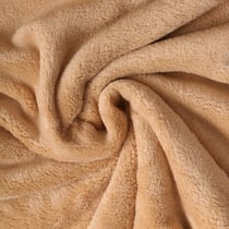 Tissu Doudou Nuvola uni Beige