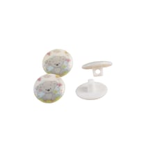 Bouton enfants queue ourson gris 15mm