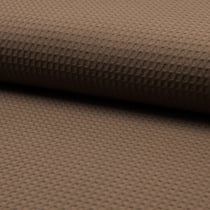 Tissu Nid d'abeille Marron