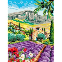 Princesse - Canevas antique Provence Mimo Verdé 50x65 cm
