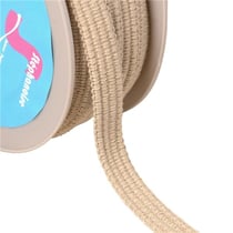 Bobine 20m Galon quatre cordons 15mm beige/or