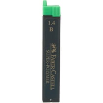 Mine de rechange pour porte-mines Faber-Castell - 1,4 mm - Dureté B - Lot de 12 étuis de 6 mines
