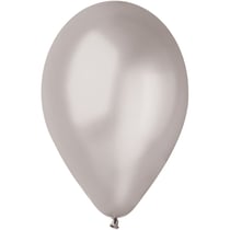 10 Ballons Argent Nacré Ø30cm