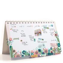 Desk Planner - thème Amour - 21,5 x 24,5 cm
