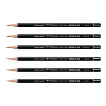 Lot de 6 crayons graphite - TOMBOW - MONO 100 - Dureté 6B