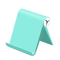 Support Bureau Tablette / Téléphone Réglable Multi-positions Pliable Turquoise