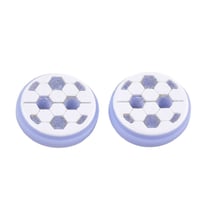 20 BOUTONS Acrylique BLEU rond - Ballon de foot - diamètre 10 mm 2 trous - creation couture diy