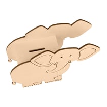 3 décorations chambre enfant en bois - Animaux