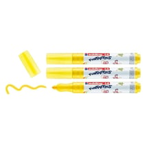 Lot de 3 feutres de coloriage - EDDING - Jaune - Pointe fibre 3 mm