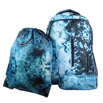 Set de sac à dos, sac gym et trousse Bleu BAGTROTTER