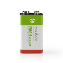 Nedis Pile Rechargeable Ni-MH-E Block 8.4 V DC 250mAh 6LR61 Préchargée